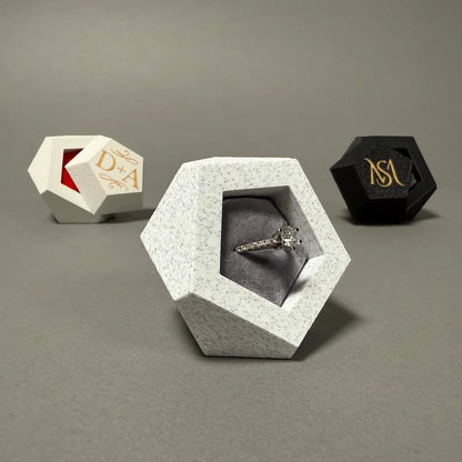 Engagement ring box white by mads 3d prints