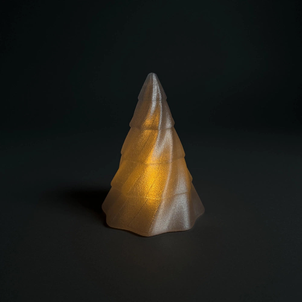 Гlowing 3D printed, decorative Christmas tree
