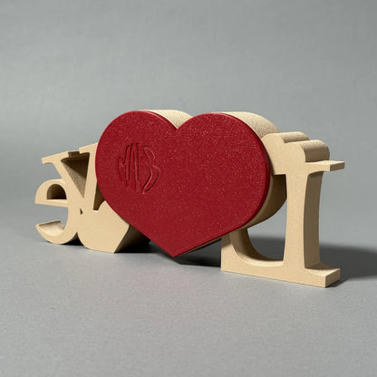 LOVE photo frame back side 